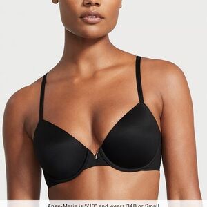 Victoria's Secret Black lined Demi double size 38DD